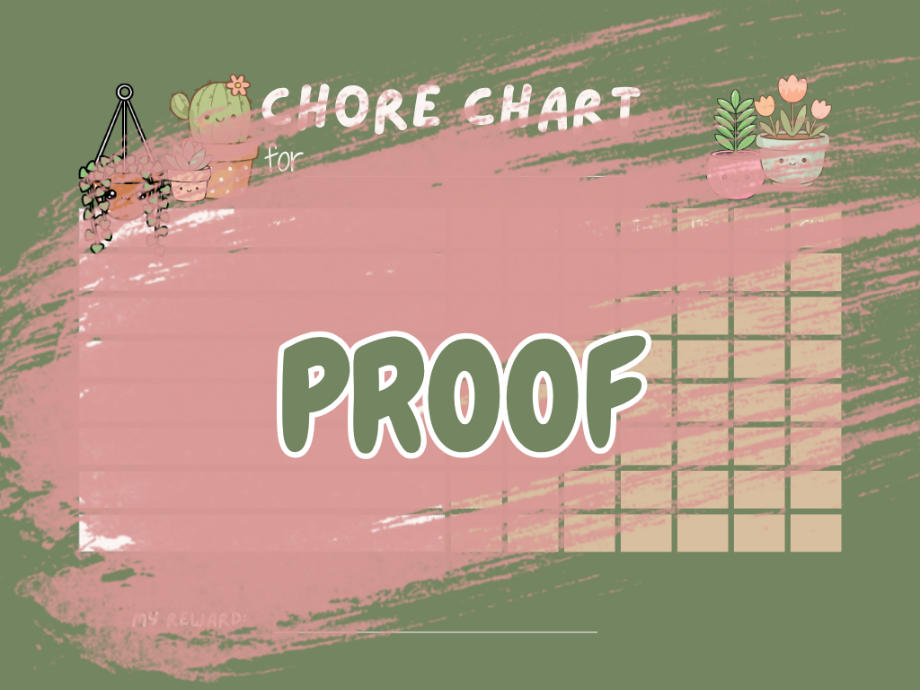 Chore Chart - BARE BLOOM