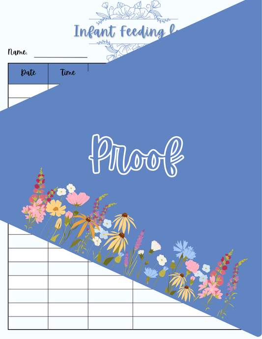 Infant Feeding Chart - THEME: LITTLE SUNSHINE