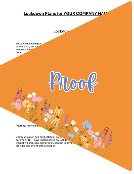 Lockdown Action Plan Template