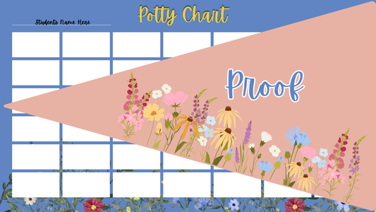 Potty Chart - THEME: LITTLE SUNSHINE