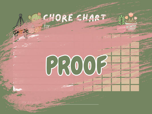 Chore Chart - BARE BLOOM